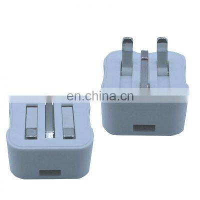 UK Wall Plug Power Travel 100 240v 50 60 hz Converter Type C Micro USB Mobile Adaptor Adapter for Cell Phone