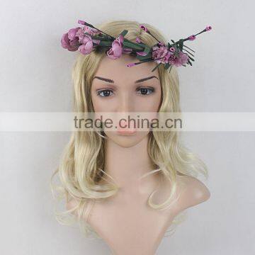 New Design Bridal Artificial Flower Wedding Beach Hair Wreath