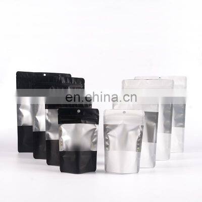 Custom Printed Matte Stand Up Doypack Aluminum Foil Zipper Zip Lock Pouch Package Bags with Window