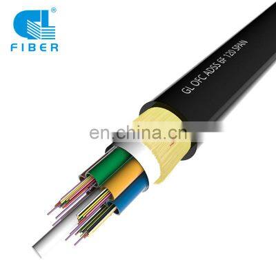 GL Fiber Factory Telecommunication Equipment 12 24 72 96 Core Fiber Optic Cable Outdoor Aramid Yarn ADSS