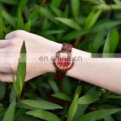 Brand Your Own Watches BOBO BIRD Wholesale Handcrafted Wooden Watches With Red Sandalwood As Gift