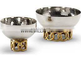 Stainless Steel & Brass Luxury Bowl photo-2