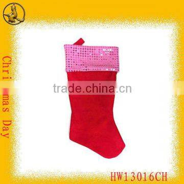 wholesale cheap fabric non-woven christmas stocking