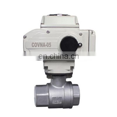 12V DN50 PN25 BSP Thread Electric Actuator Motor Operated Ball Valve