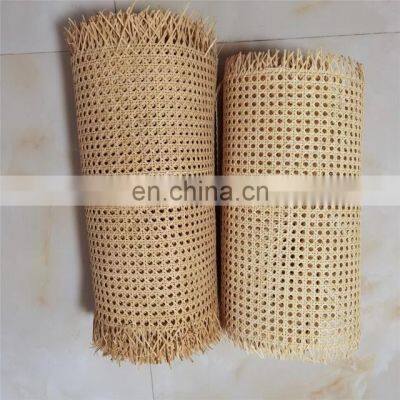 Hot sell Weaving Square Mesh Natural/ Bleached Rattan Cane Webbing Roll Competitive Price using for furniture from Viet Nam