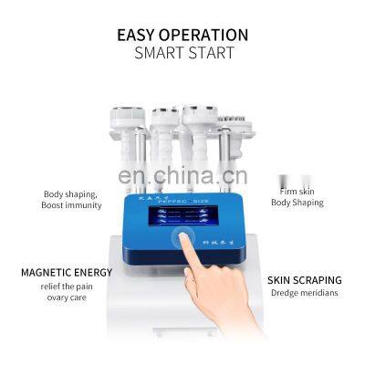 RF Vacuum Cavitation Magnetic Massage Body Shaping Instrument 5D Carving WL 12 Weight Loss Slimming Machine Dredge Meridian
