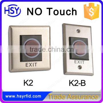 LED indicator infrared door release button for exit