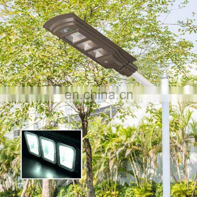 Waterproof Outdoor 60W 120W 180W Street Light Daylight Integrated All In One LED Solar Street Light