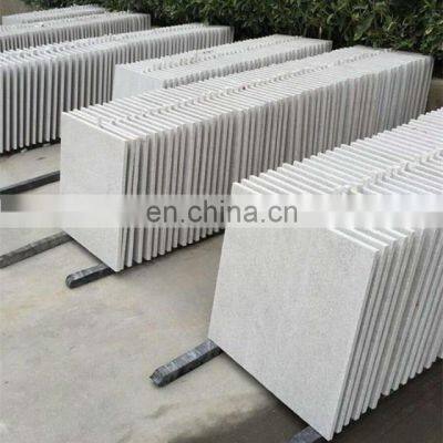 White granite floor tiles