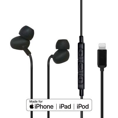 2018 Tangle-free MFi 8 Pin Earbuds Noise-canceling Headphones High Tech Black Earphone for i Phone6 Original photo-5