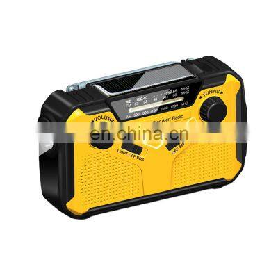 Outdoor NOAA Weather AM FM Radio Portable SOS Emergency Flashlight Solar Base Radio Multiple Band photo-5