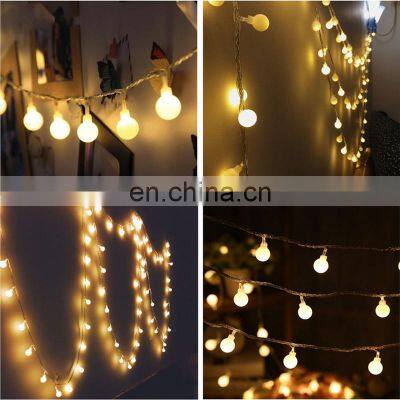 Outdoor Garland Warm White Waterproof Globe Ball String Lights Mini LEDBall String Light Led Ball Light Outdoor photo-2