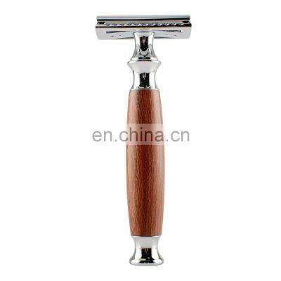 Highest Quality Red Sandal Wood Handle Vintage Blade Double Edge Safety Razor