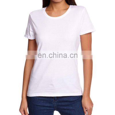 Factory Print Your Logo Custom T-Shirts Round Neck T Shirt For Women printed logo customize with your own design