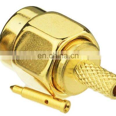 Sma male connector sma straight Male Plug Crimp For lmr400 RG174 RG316 Cable Connector