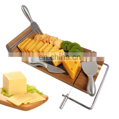 Acacia Wooden Serving Board Wooden Serving Platter With Knife Set