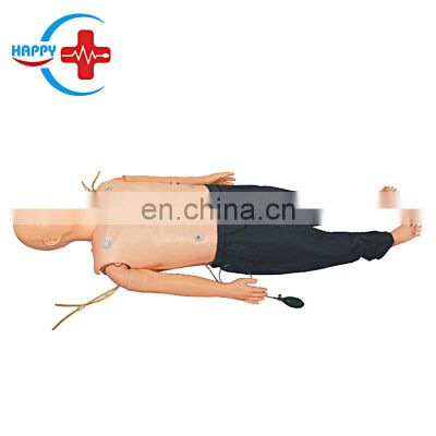 HC-S005 Advanced multi-functional first aid training simulator/ Training Manikin with CPR and Trachea Intubation Training