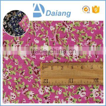 wholesale cheap beautiful cutom 100% cotton small flower border print fabric for lining fabric ins tock