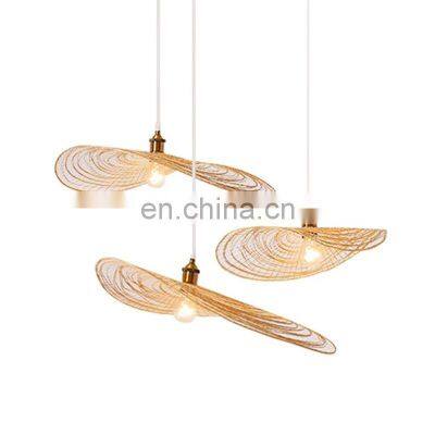 New Design South-east Artistic Rattan Wicker Pendant Lights Decorative Ceiling Lights Lampshade decor high quality