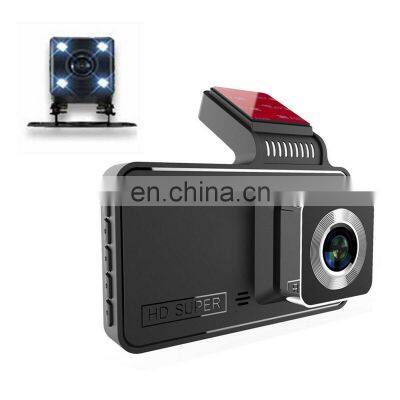 Dual Dash Cam 1080P FHD DVR Car Driving Video Recorder 4 Inch LCD Screen 170 Wide Angle, G-Sensor, WDR, Parking Car Monitor Q10