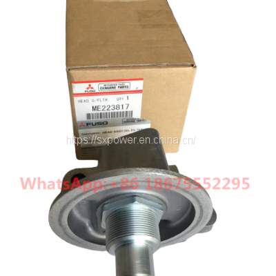ME223817 Oil Filter Head for Mitsubishi Fuso 4M50 Engine Parts