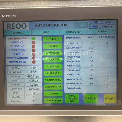 REOO Customized Different Size Oil Heating 10MW 20MW 30MWsolar Panels Production Line Laminating Machine photo-3