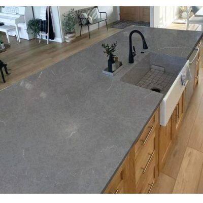 Code：4049，Calacatta Artificial Stone Quartz Slab Kitchen Countertops photo-3