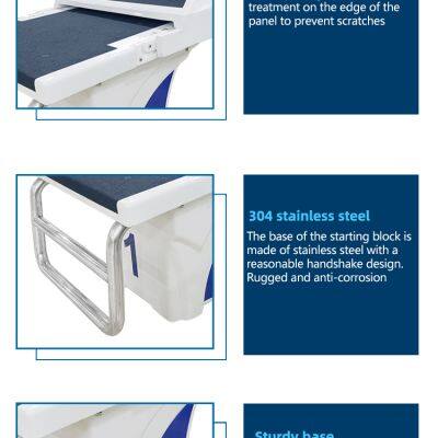 PIKES Pool Competition Platform Standard Starting Block Custom Logo Stainless Steel Pool Platform photo-5