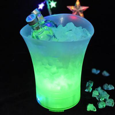 5L LED speaker ice bucket acrylic plastic beer cooling party ice bucket