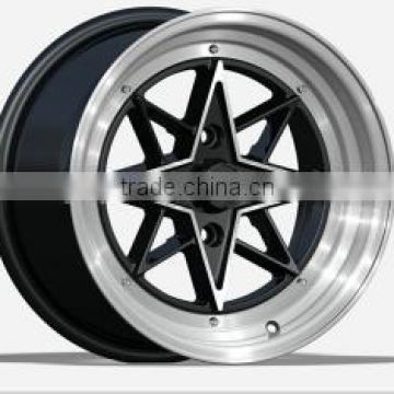 Item TL0805 15x8.0 wholesale wheel rim PCD 4x100 114.3 silver MB cast wheel fit for replica wheels