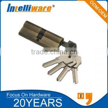 Solid brass double wooden door lock cylinder