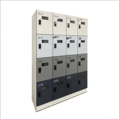 Modern New Model Four Color Mixed Cabinets HPL Compact Laminate Gym Locker with Key Lock Convenient Storage Locker