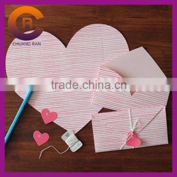 Heart shape cheap made pink custom padded envelope
