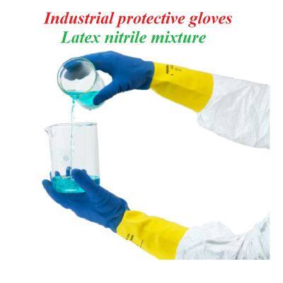 Industrie-Schutzhandschuhe aus einer Mischung von Latex und Nitril