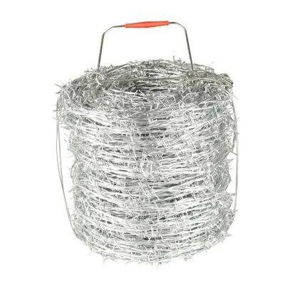 Hot Dip Galvanized Barbed Iron Wire Fabric Meter Price Barbed Wire Roll Thorny Rope for Fencing Trellis & Gates
