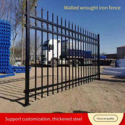 Welded Iron Art Fences for Factory Areas. Customized Cultural Road Isolation Guardrails by Youdun Manufacturer