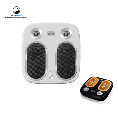 Flat Foot Massager Machine with Dual Motor Vibration and Heating Function MH-810