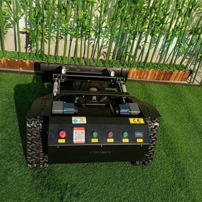 Cortacésped remoto de 600 mm para colinas con motor de gasolina de un solo cilindro y autopropulsado para todo tipo de terrenos