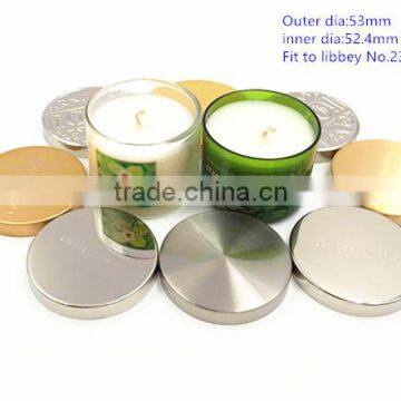 53mm Shiny Nickle Plating Candle Lids photo-3