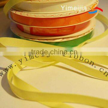 different width of the lemon yellow color grosgrain ribbon