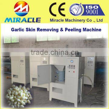 Fresh garlic feeding conveyor and peeling garlic skin machine for restaurant