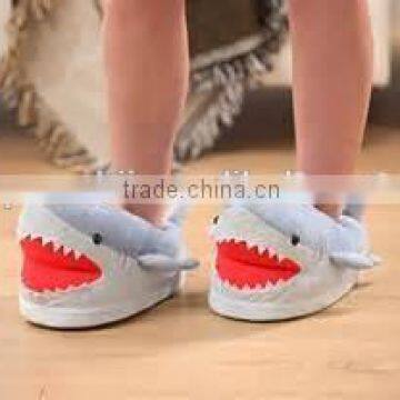 High Quality Lovely Plush Animal Shark Slippers for Women photo-2