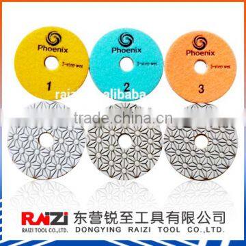 3 step Wet Granite Polishing Pads