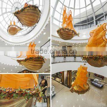 shopping mall hotel decoration christmas decoration Sailing ship sea rover