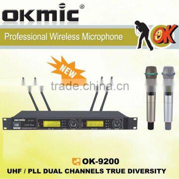 OK-9200 Dual Channels/UHF PLL 32/96 ,True Diversity