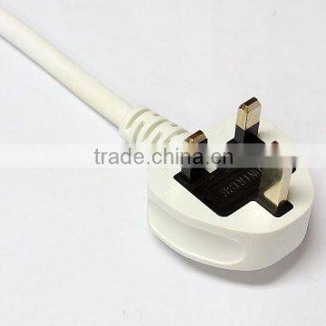 British power cord with BS fused plug