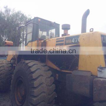 strong power used good condition wheel loader WA470 for cheap sale in shanghai