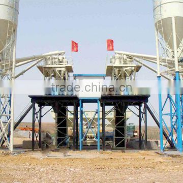 HZS50 mini precast belt type concrete batching plant