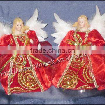 2014 New Fashion Christmas Hanging Ornaments Decoration Mini Red Angel