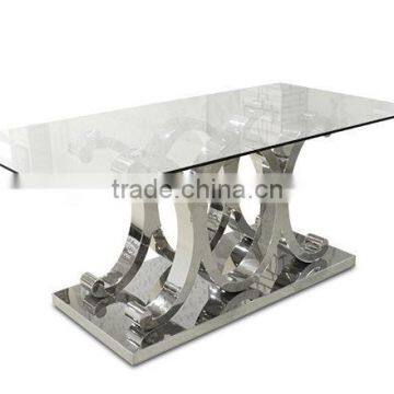 Guangdong modern new design glass dining tables                        
                                                Quality Choice